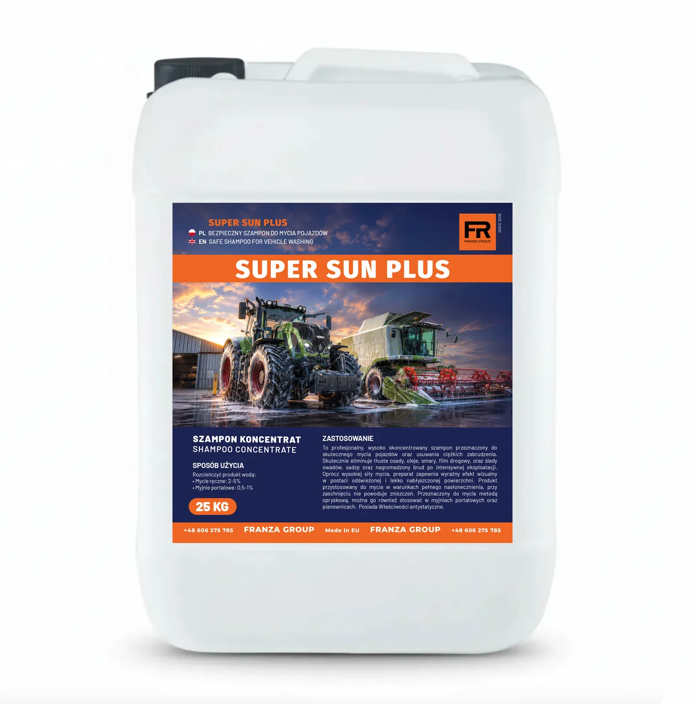 FRANZA SUPER SUN PLUS — szampon do mycia pojazdów